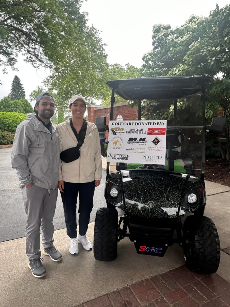 Profeta Painting's Anthony and Amber Imburgia support the Hillside Golf Tournament